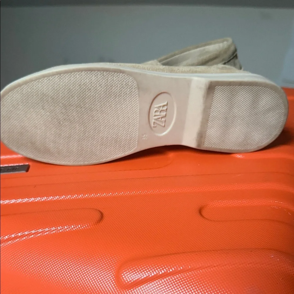 Zara Beige Suede Men's Slip-Ons